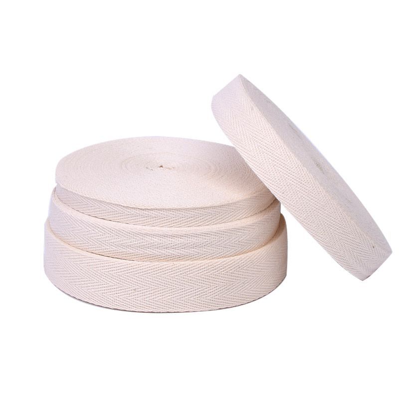Hot sale cotton herringbone trademark belt Hemming belt cotton webbing clothing accessories