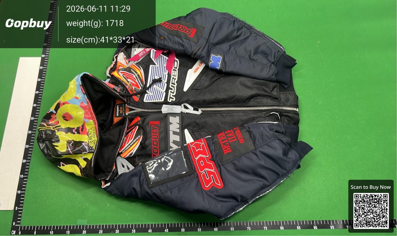 Mrlee's Independent Style Signature Item Vtm18Aw Racing Suit with Reflective Embroidery and Patchwork Bomber QC