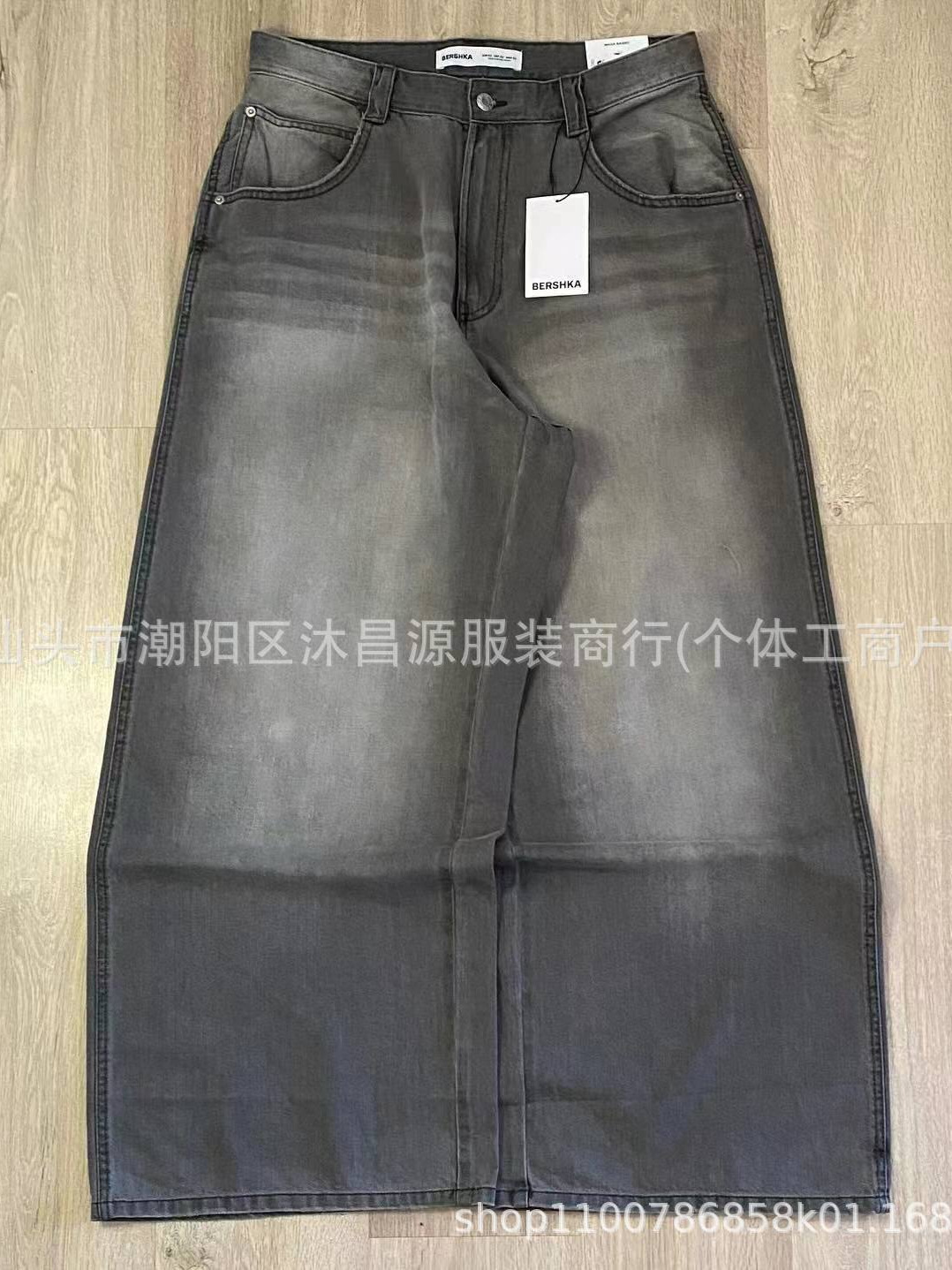 American Style Distinctive Street Fashion Jeans Men and Women 2024 Spring and Autumn New Vintage Distinctive Jeans