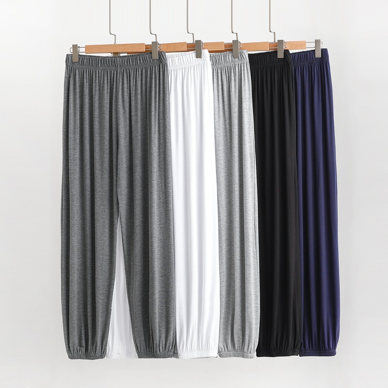 Spring and Autumn Modal Thin plus size Sports Trousers Men's Casual Loose Summer Anti-mosquito Pants Home Pants