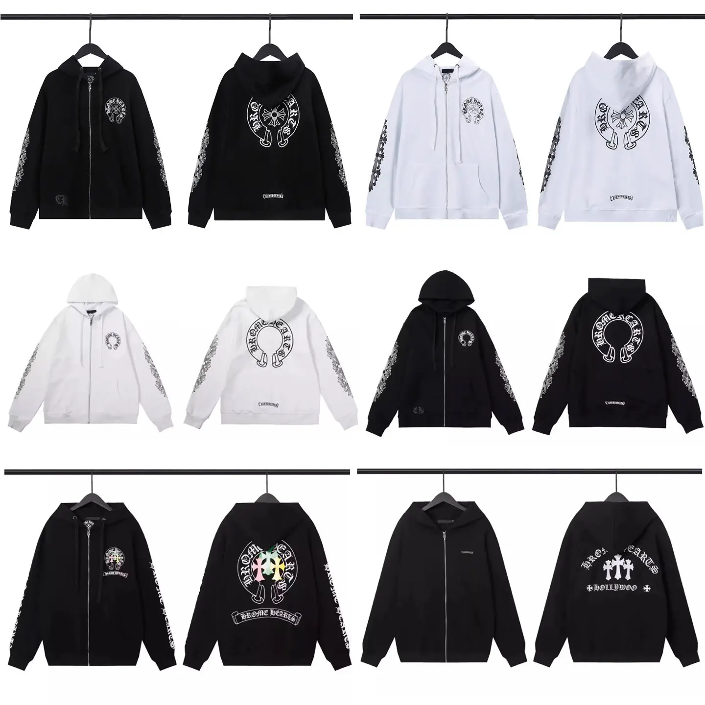 Trendy Brand F. Cross Jacket Hoodie for Men Official official store Genuine 2026 New Model Crowe Family Sanskrit Letters