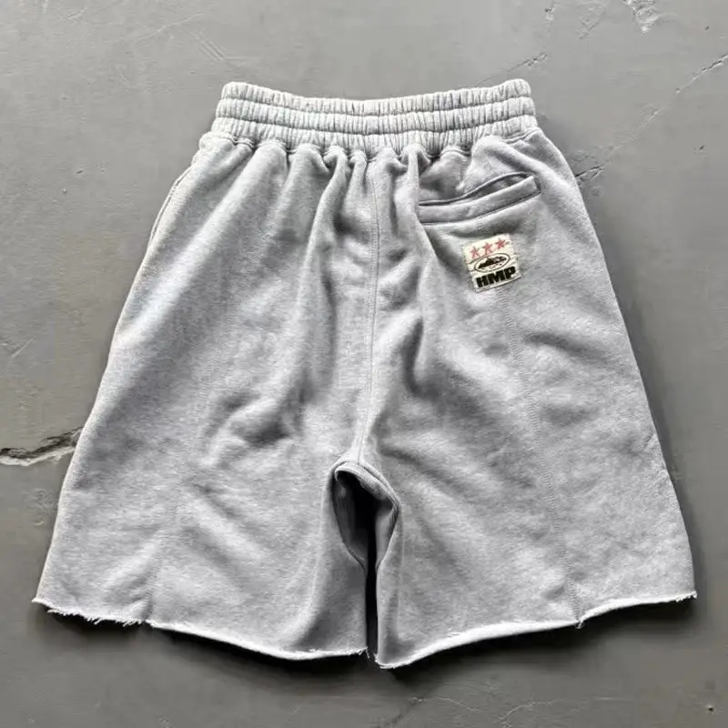 Corteiz Hmp Heavyweight Pure Cotton British Hip-Hop Street Embroidered Shorts Men's Trendy Brand Sports Loose Five-Point Shorts