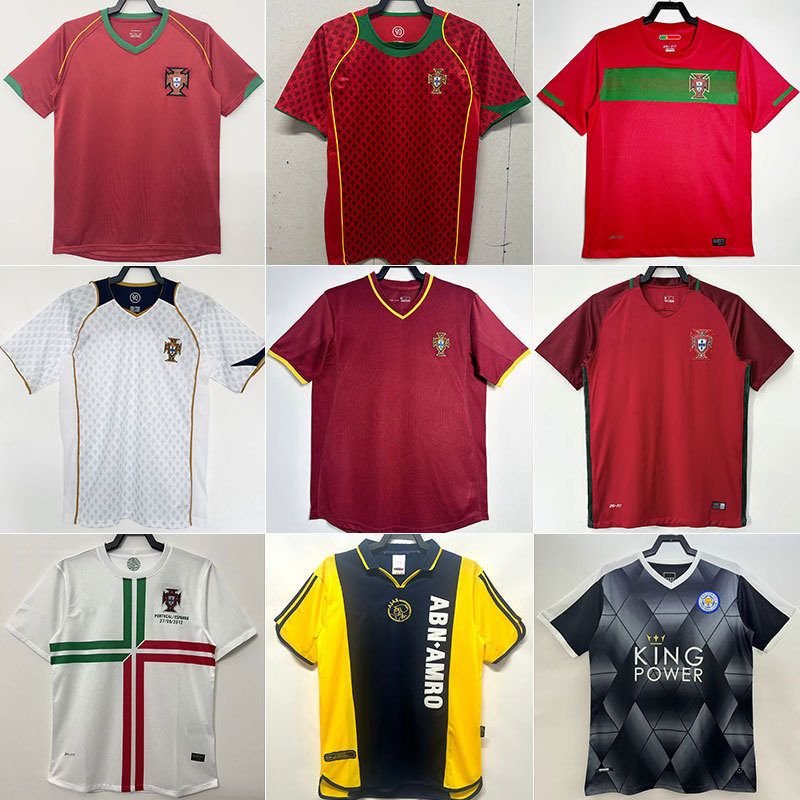 Retro Portuguese Home and Away Football Uniforms Ajax Uniforms Retro No. 7 Ronaldo Jersey Portugal National Team QC photo from 1688 on Qualit.ly
