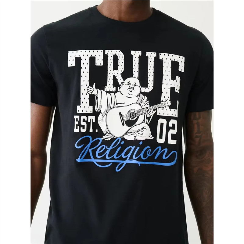 2025 Casual Cotton T-Shirt Women True Religion Short Sleeves