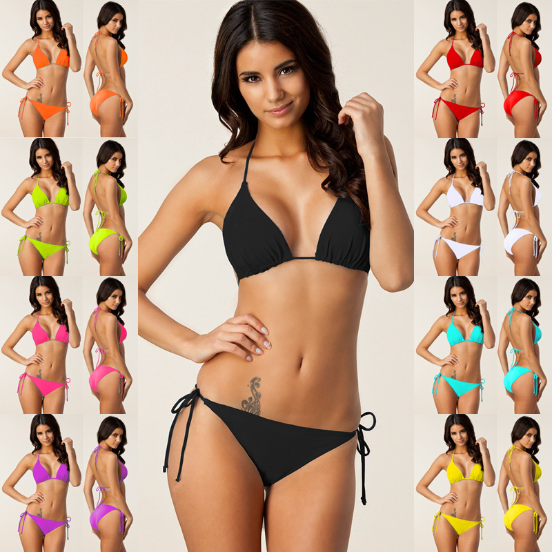 New 9-color classic quality bikini bikini bikini European and American explosions large size swimsuit a generation of spot