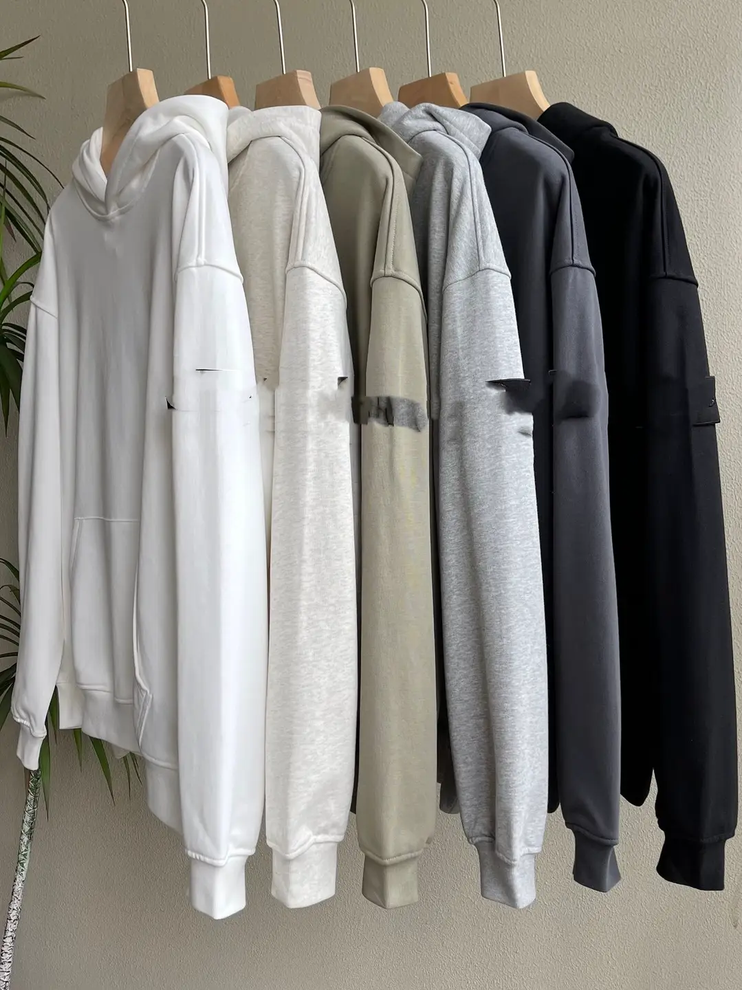 HOODED SWEATSHIRT 440g重磅宽松毛圈连帽卫衣纯色简约百搭休闲