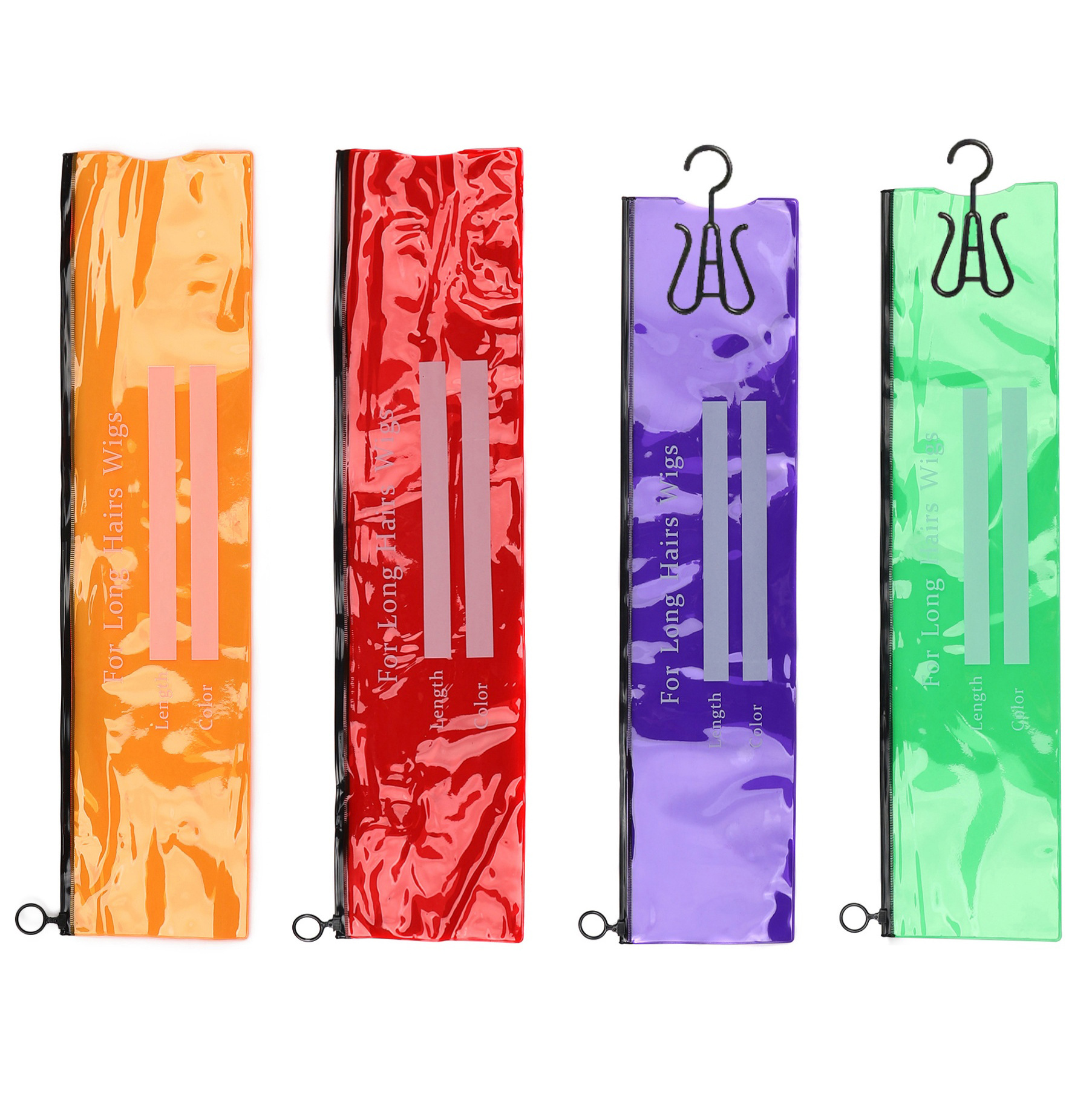 Cross-border supply wig pe dust bag color in stock hook head cover storage bag wig dust bag
