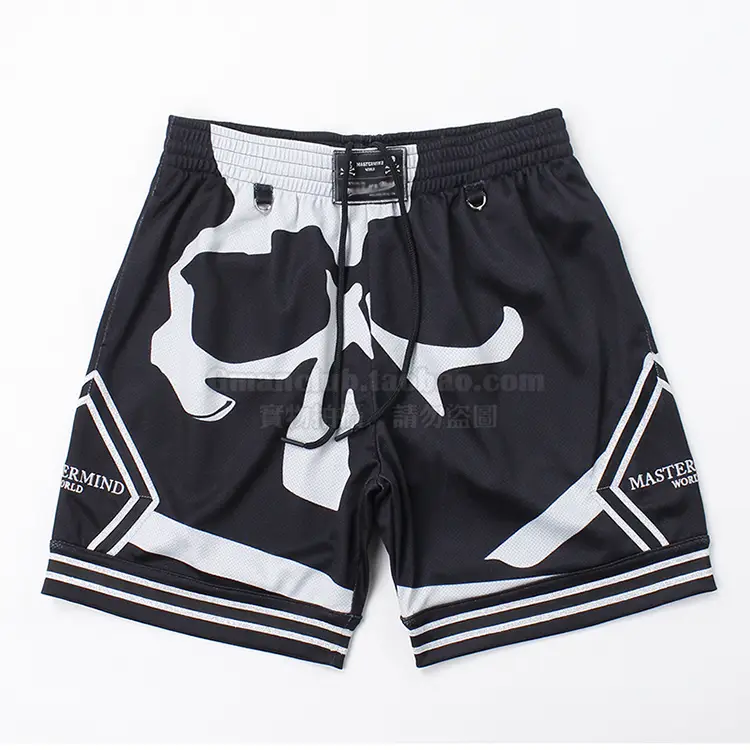 Fotigmanclub Mmj Skull Patch Embroidered Mesh Men's Casual Sports Shorts Basketball Pants Original Factory