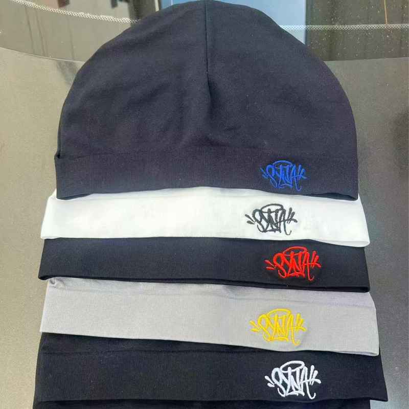 Synaworld European and American Hip-Hop Street Retro Trendy Brand Embroidered Hat Seamless Knit Beanie High-End QC 写真 1688 Qualit.ly