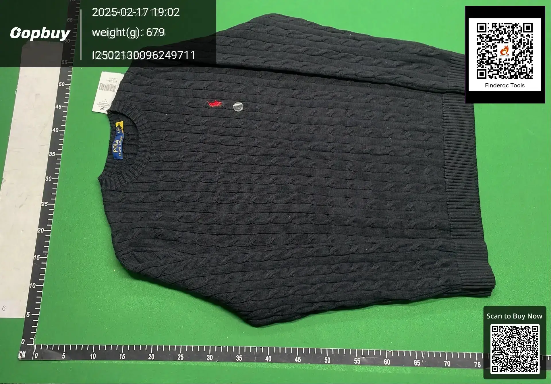 Cross-Border Supply Order Men's Winter Rl Ralph Pony Embroidery High-Quality Cable Knit Crew Neck Sweater Trendy