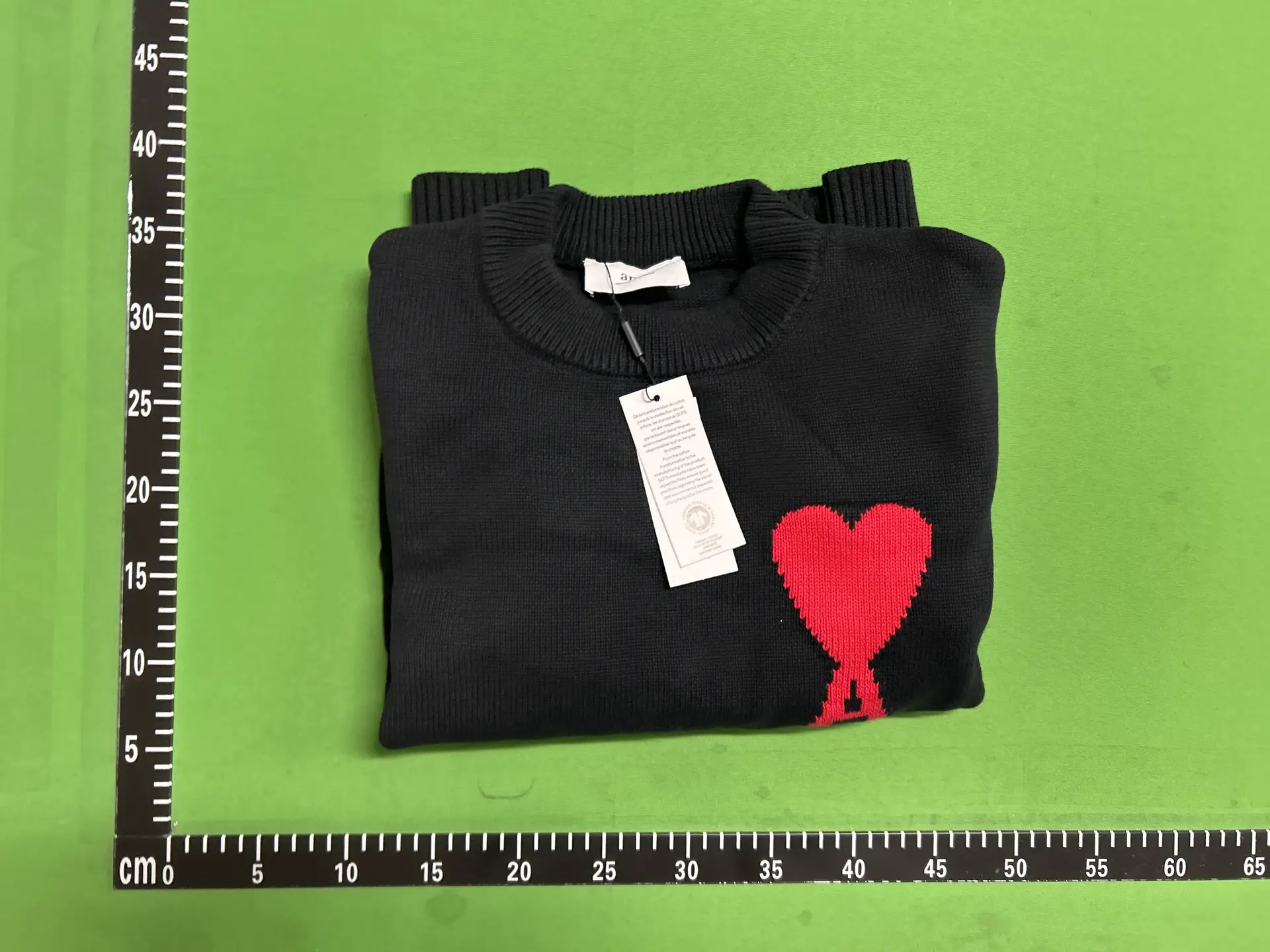 AMI Paris Ami de Coeur Sweater Black