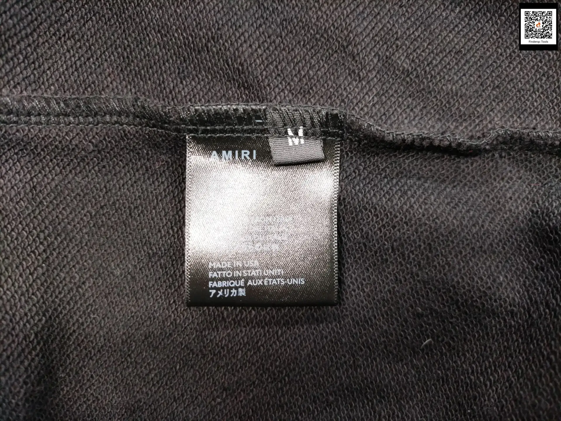 AMIRI cotton terry hooded casual loose sweater men's