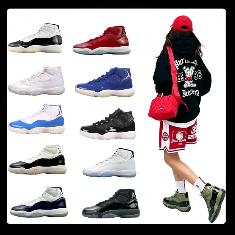 [GX Batch] Air Jordan 11 Retro High slam dunk Darth Vader Legend Blue Combuckle men and women's high-top casual sports basketball shoes