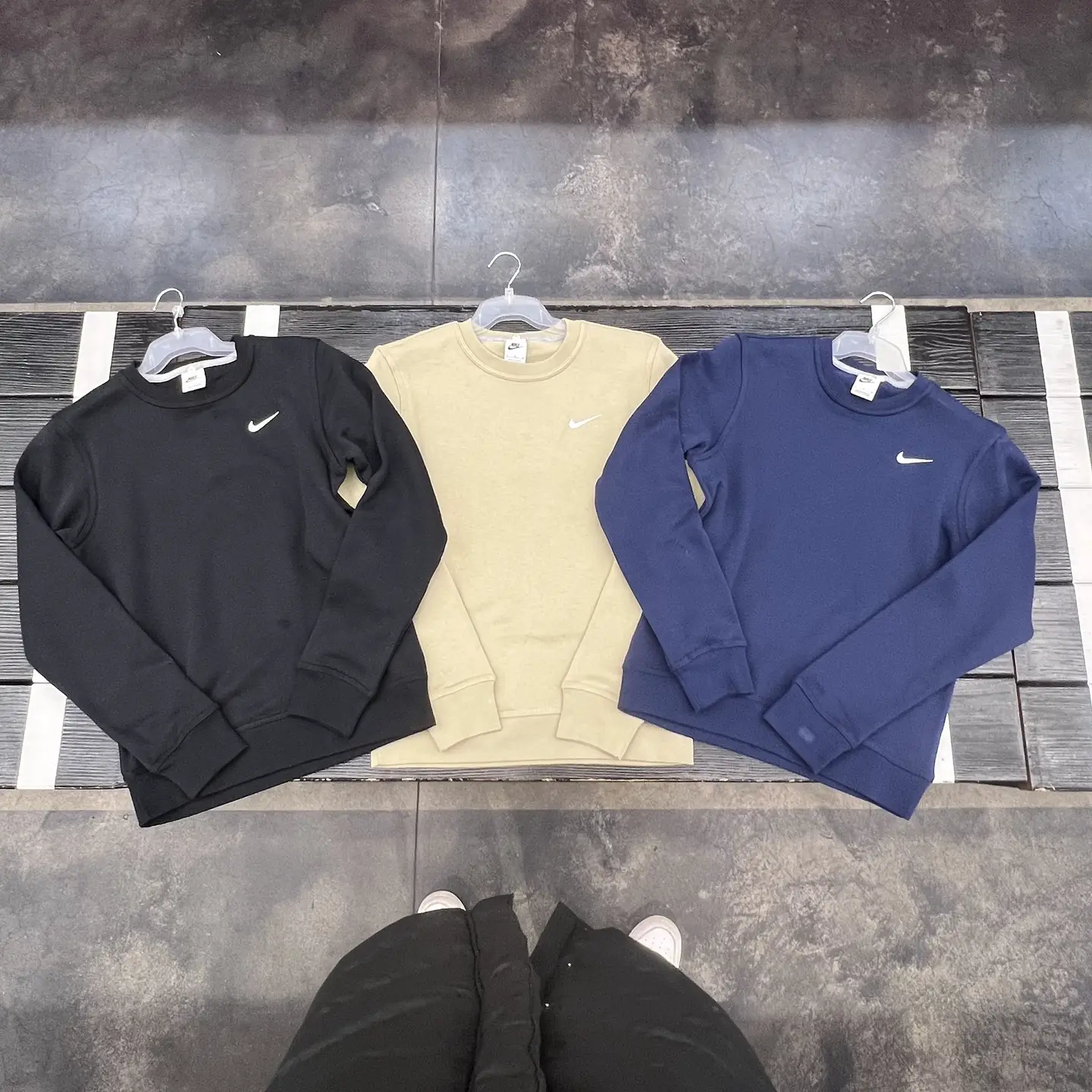 Genuine NIke Men's Classic Sports Casual Padded Breathable Warm Round Neck Pullover Long Sleeve Sweatshirt 623459