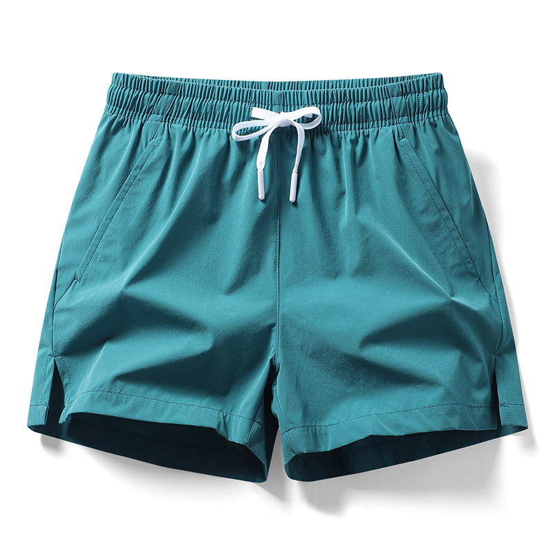 2024 Couple Ice Silk Shorts Unisex Multi-color Trendy Brand Triple Pants Quick-drying Running Shorts Summer Elastic Outdoor