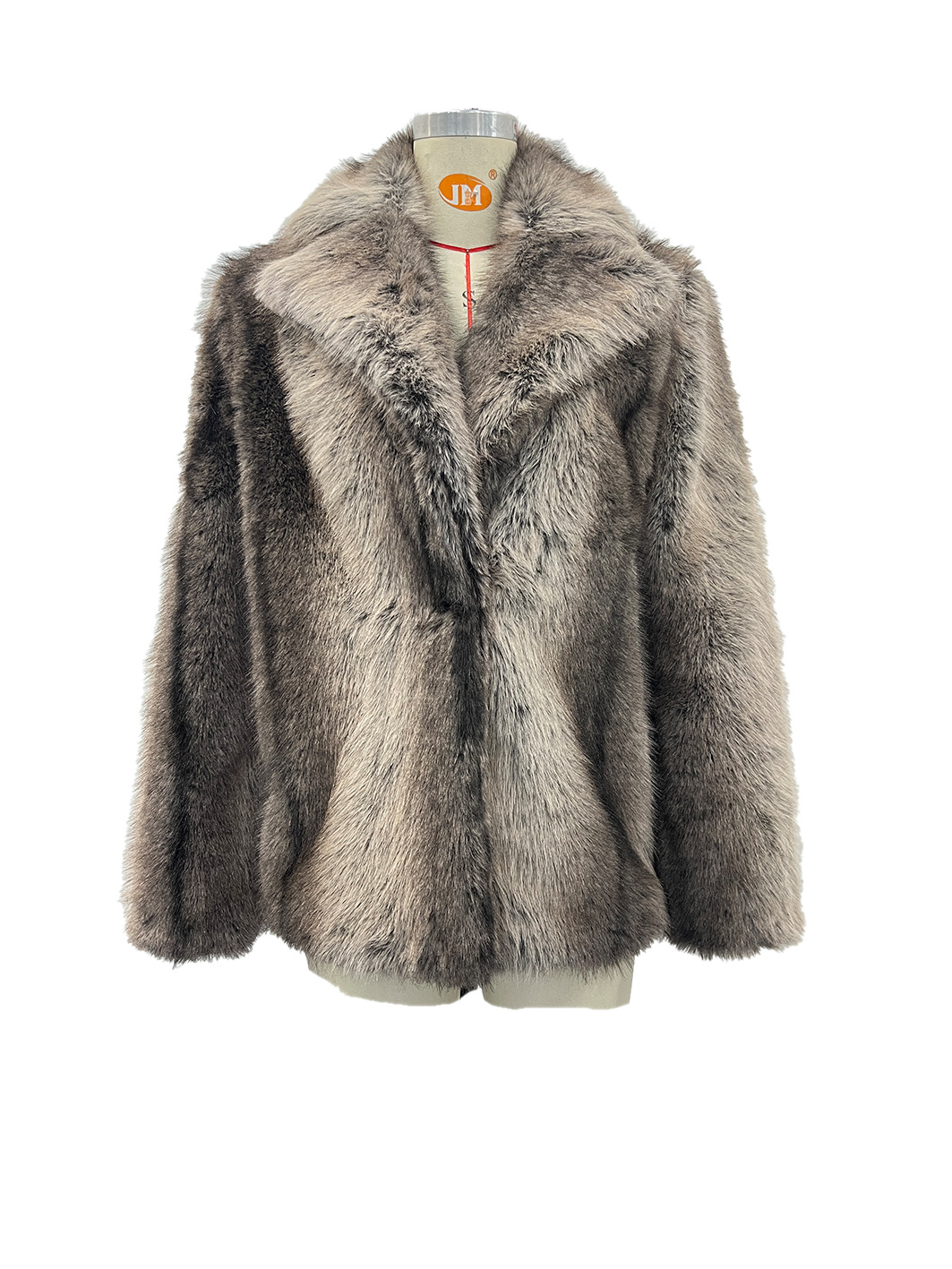 New Style Light Luxury Socialite Style High-End Elegant and Graceful Eco-Friendly Faux Fur Lapel Coat An-102-1