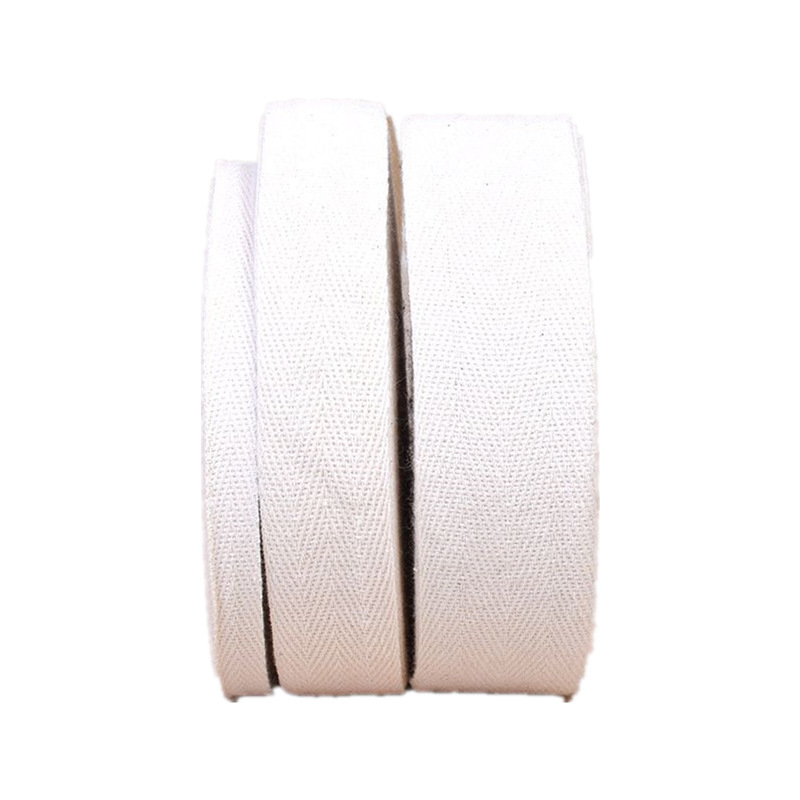 Black and White 0.5-5cm cotton herringbone strap handmade gift box cloth binding belt Hemming belt piping webbing