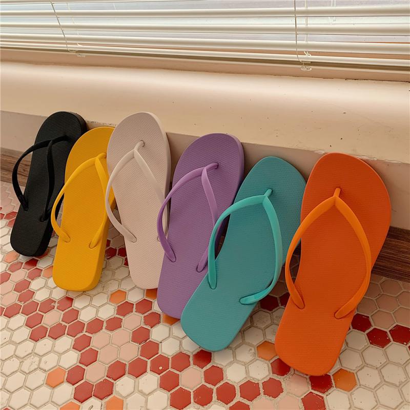 Women's Flip-Flops for Outdoor Wear, Korean Style, Trendy on Instagram, Summer Couple Beach Sandals, Trendy Ins-Style
