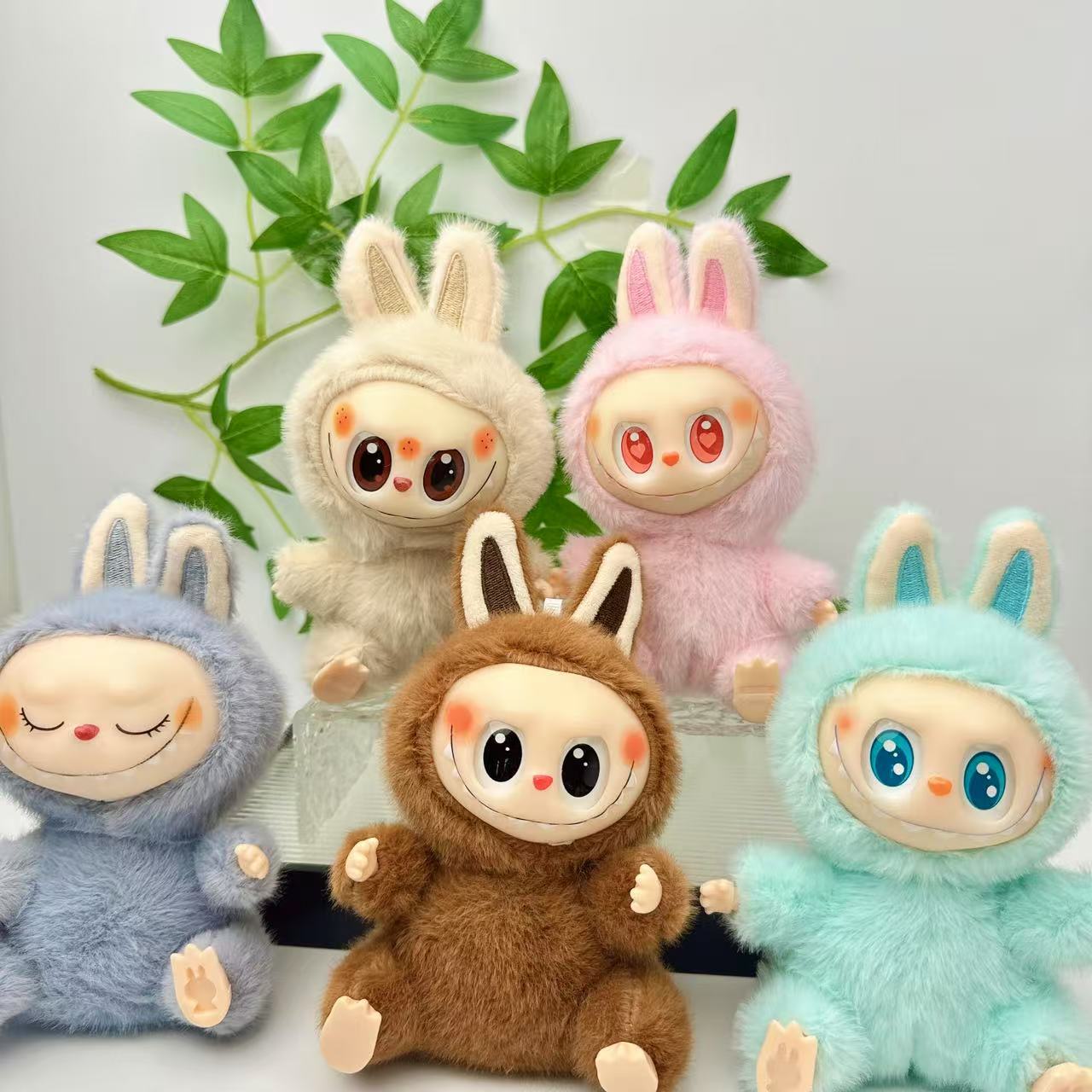 New Sitting Posture Second-Generation Little Rabbit Labubu Pendant Accessories Plush Doll Cute Blind Box Labubu Wholesale