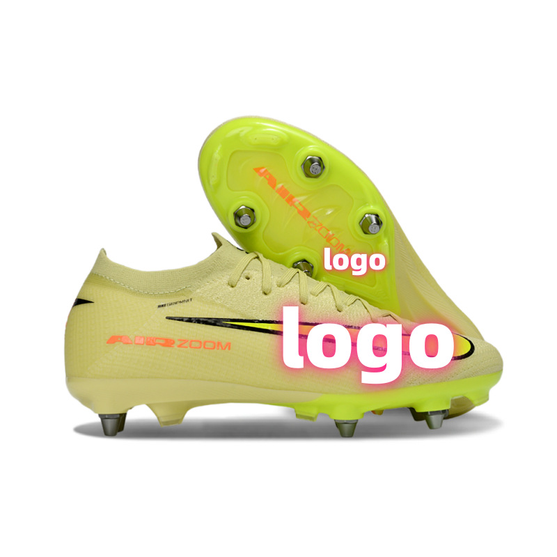 Factory Direct Sales Assassin 16 Air Cushion Waterproof Knitted Sg Steel Nail Low-Top Training Game Men's Football Shoes Mercuria