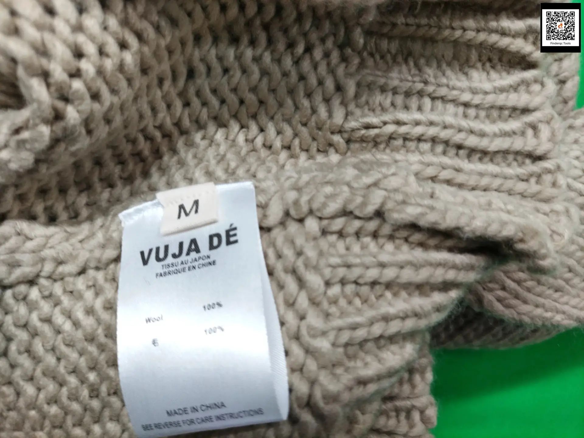 Xinren Vujade005 Thick Knitting Apricot Round Neck Sweater Retro Cleanfit Work Clothing Ken Same Style
