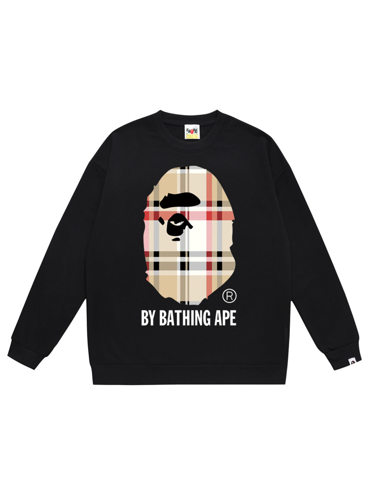 Cross-Border Wholesale Supply of Export Trendy Brand Heavyweight Bape Ape Head Round Neck Sweatshirt Shark Long-Sleeved Jacket 13