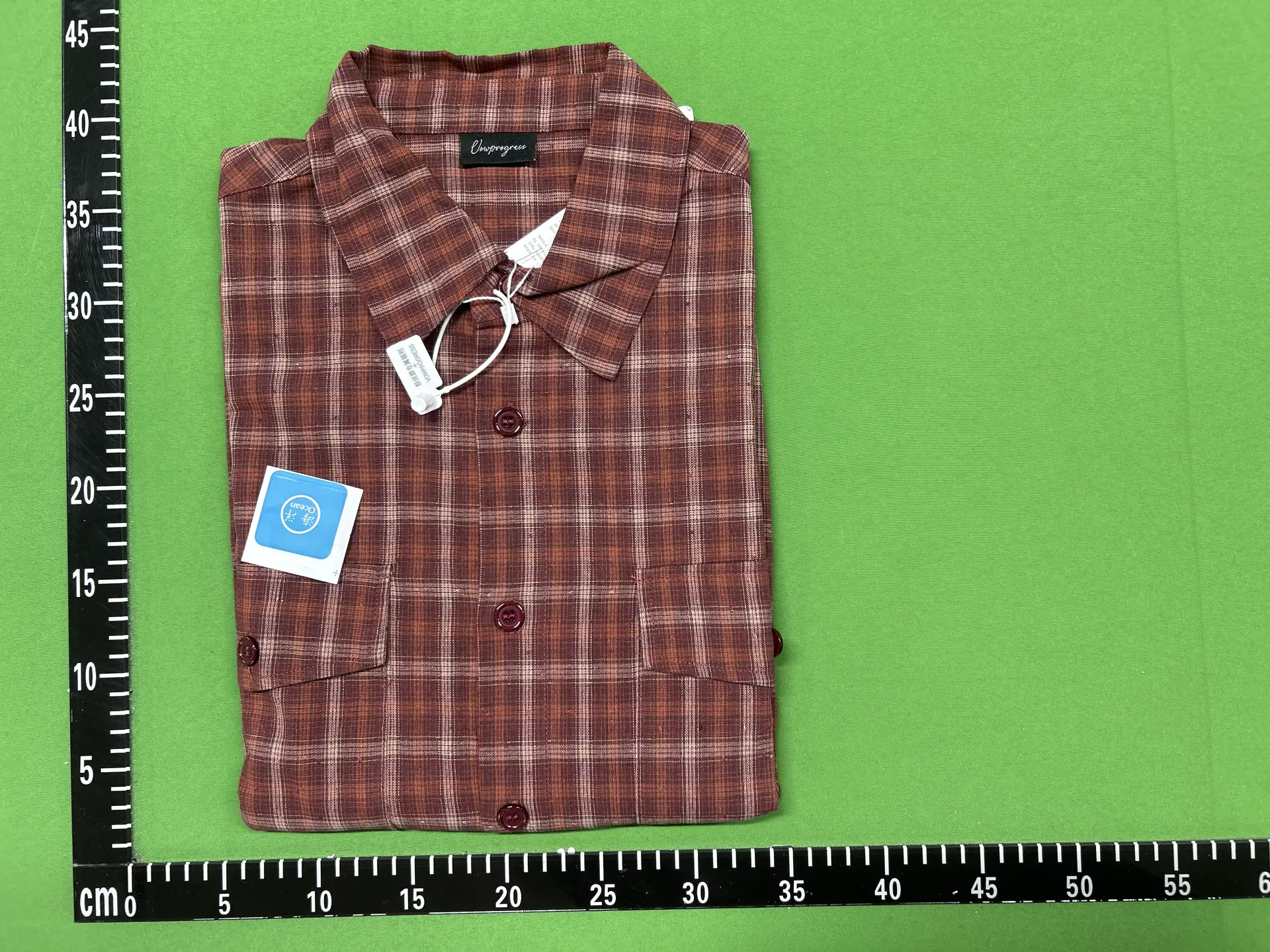 Vowprogress Relaxed Fit Old Money Plaid Shirt Long-Sleeve Jacket/Jacquard Alignment Technique/Matching Essential