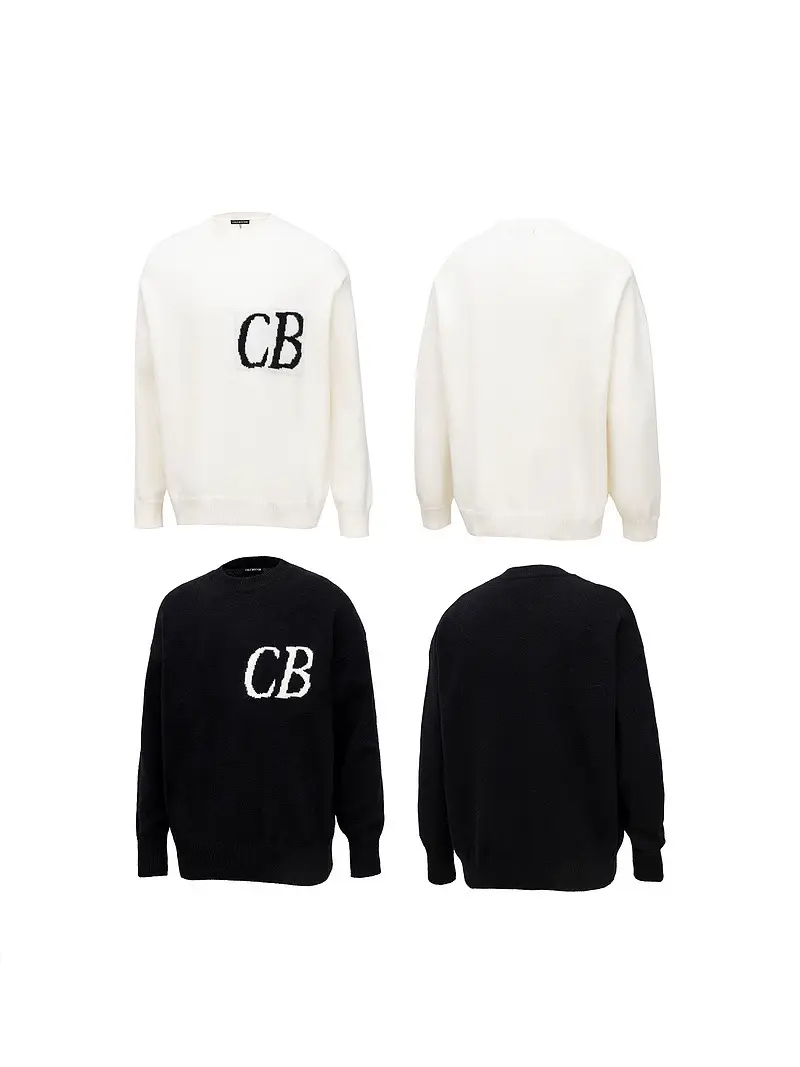 Cross Border Outwear Cole Buxton Casual Retro American Style Trendy Woolen Sweater Street Fashion Plus size Tops Men