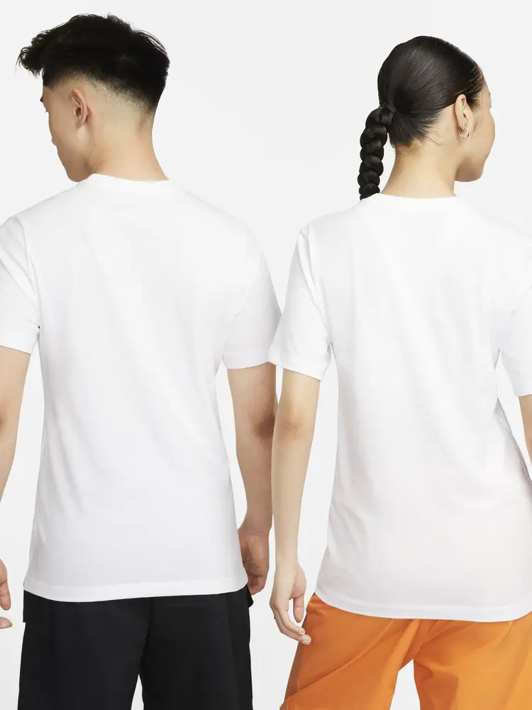 Nike Official Men's Embroider Soft pure cotton T-Shirt Spring Casual Lightweight Standard Model Plaid Ar4999