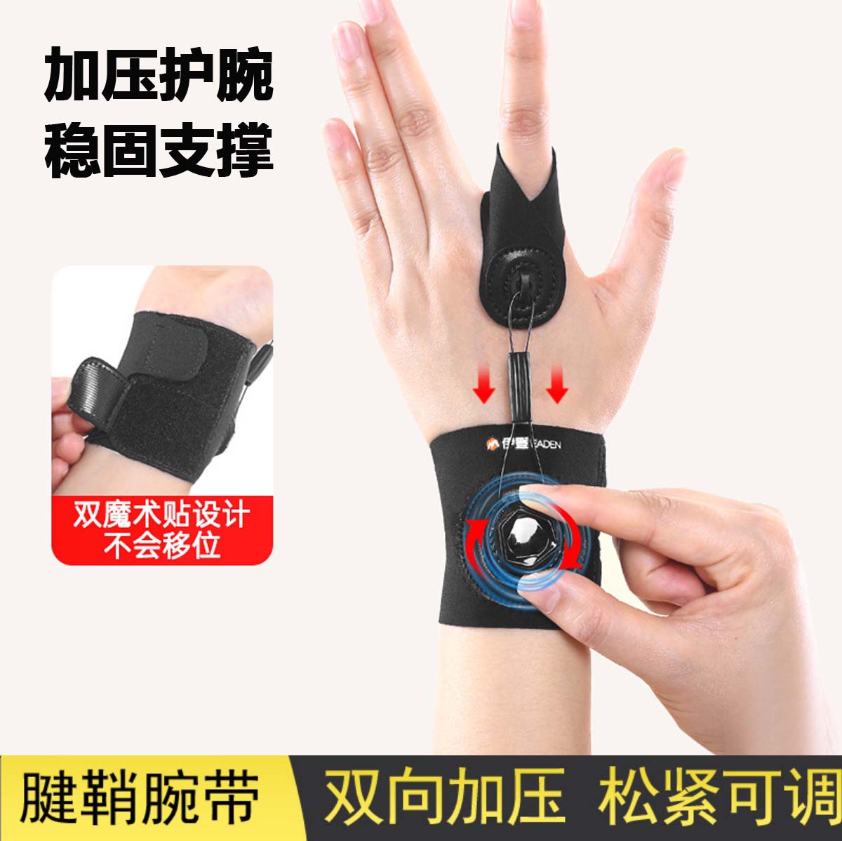 Thumb Support Brace, Mouse Hand Tendon Sheath Protector, Mother's Hand Wrist Brace, Sprained Finger Sleeve, Adjustable Sports Protective Gear