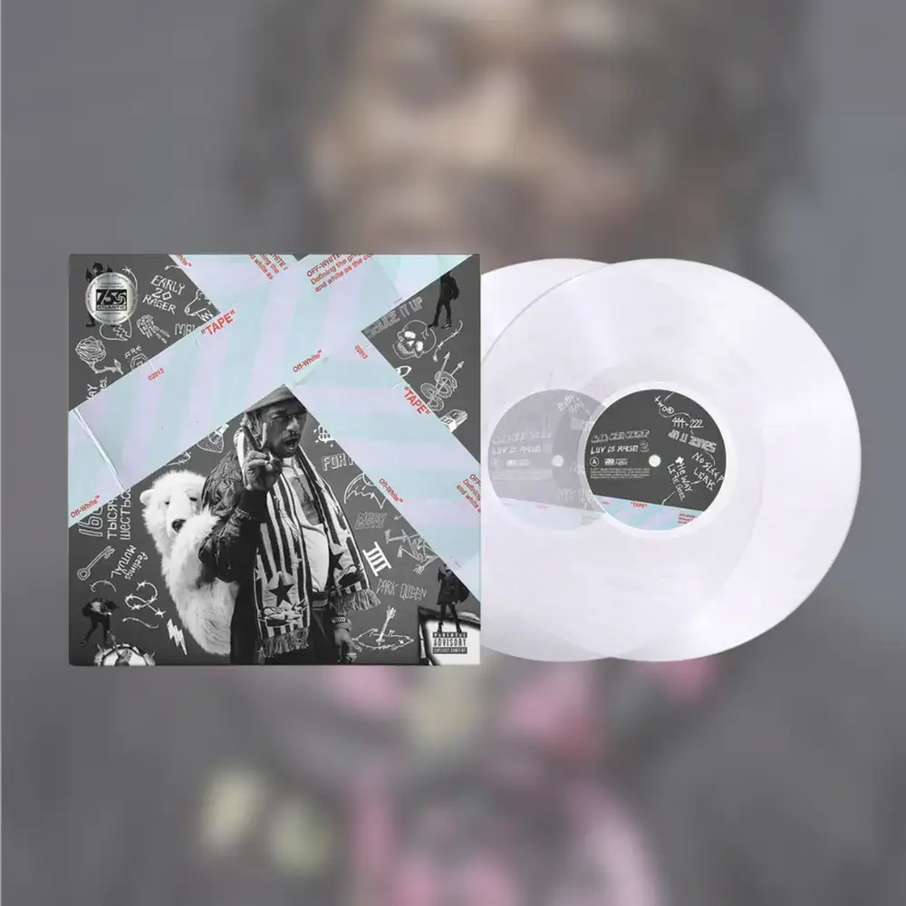 Lil Uzi Vert Luv Is Rage 2 Transparent Vinyl 2Lp Vinyl Record Us Version Authentic