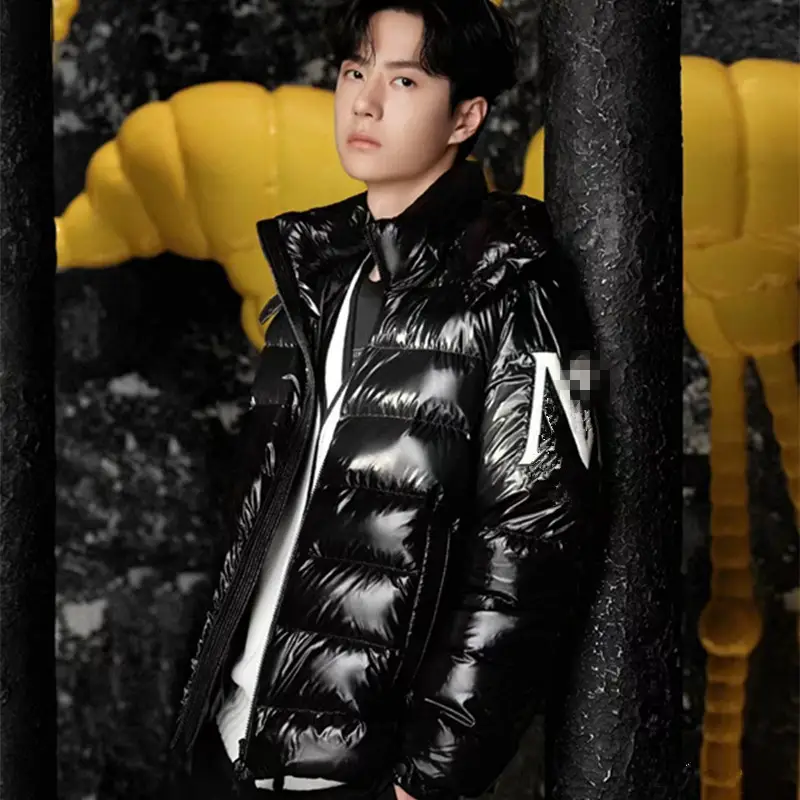 Tommy Star's Same Style Down jacket Men Winter Trendy 2024 New arrival Classy thickened Heattech Casual Men Jacket