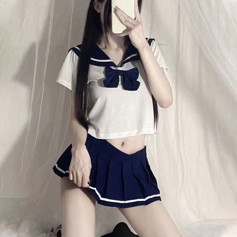 New Sexy Internet Popular Style Student Lingerie Pure Attraction Cute Miniskirt Academy Style JK Uniform for Hair