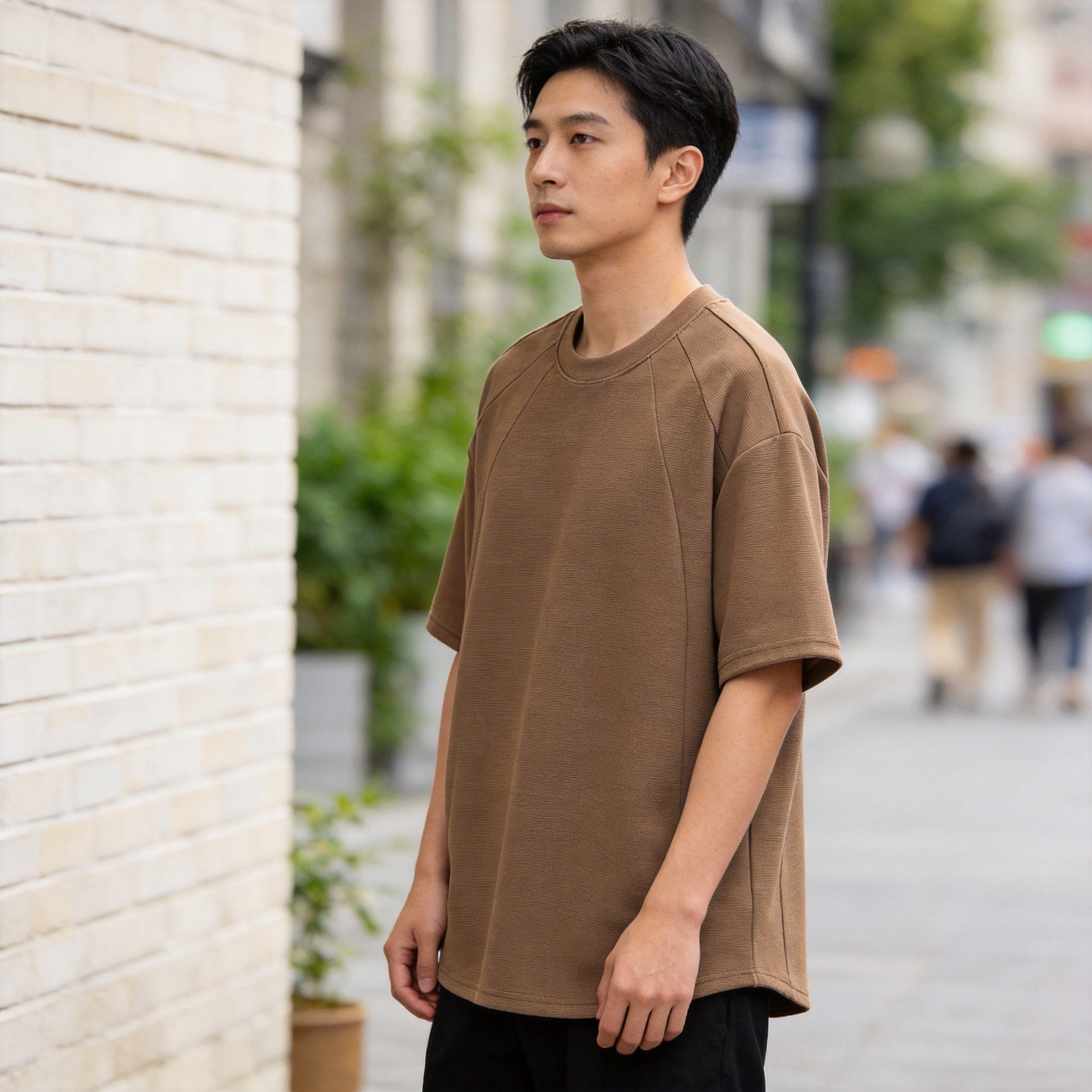 Emperor Paul Men's Summer Short-Sleeve T-Shirt, Breathable, Loose Fit, Trendy Round Neck, Simple Casual Versatile Top