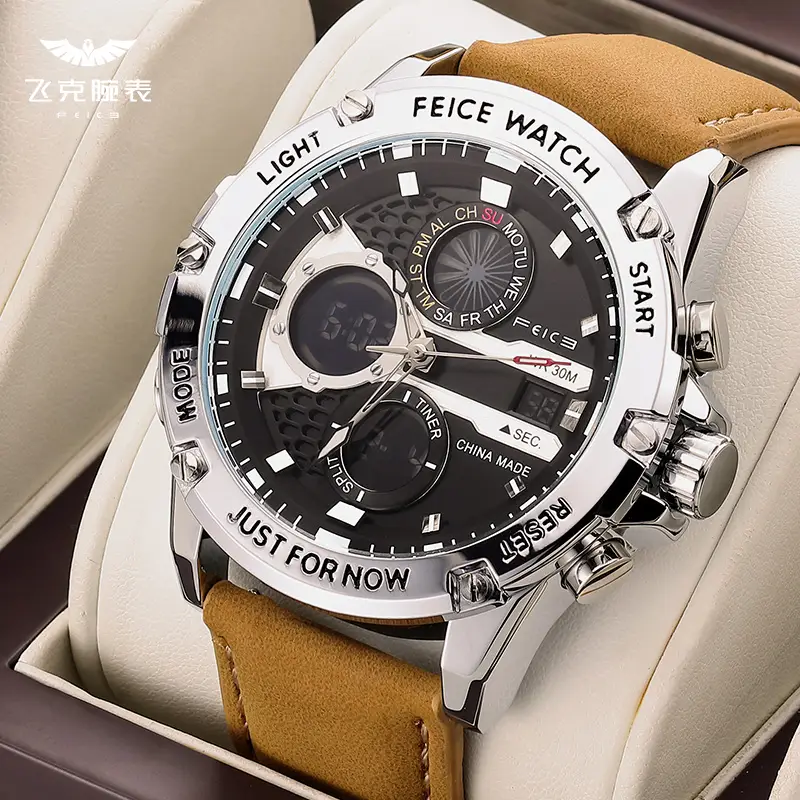 Flyke Brave Heart 2025 New Arrival Multi-Functional Retro Trendy Men's Watch Student Brand Quartz Watch Waterproof