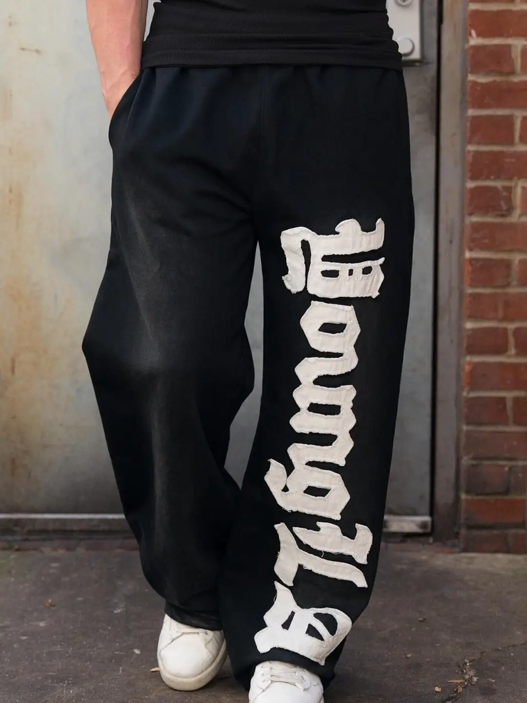 YOUNG LA loose pants men's sports fitness American fashion brand breathable training deep squat iron straight leg wide leg pants