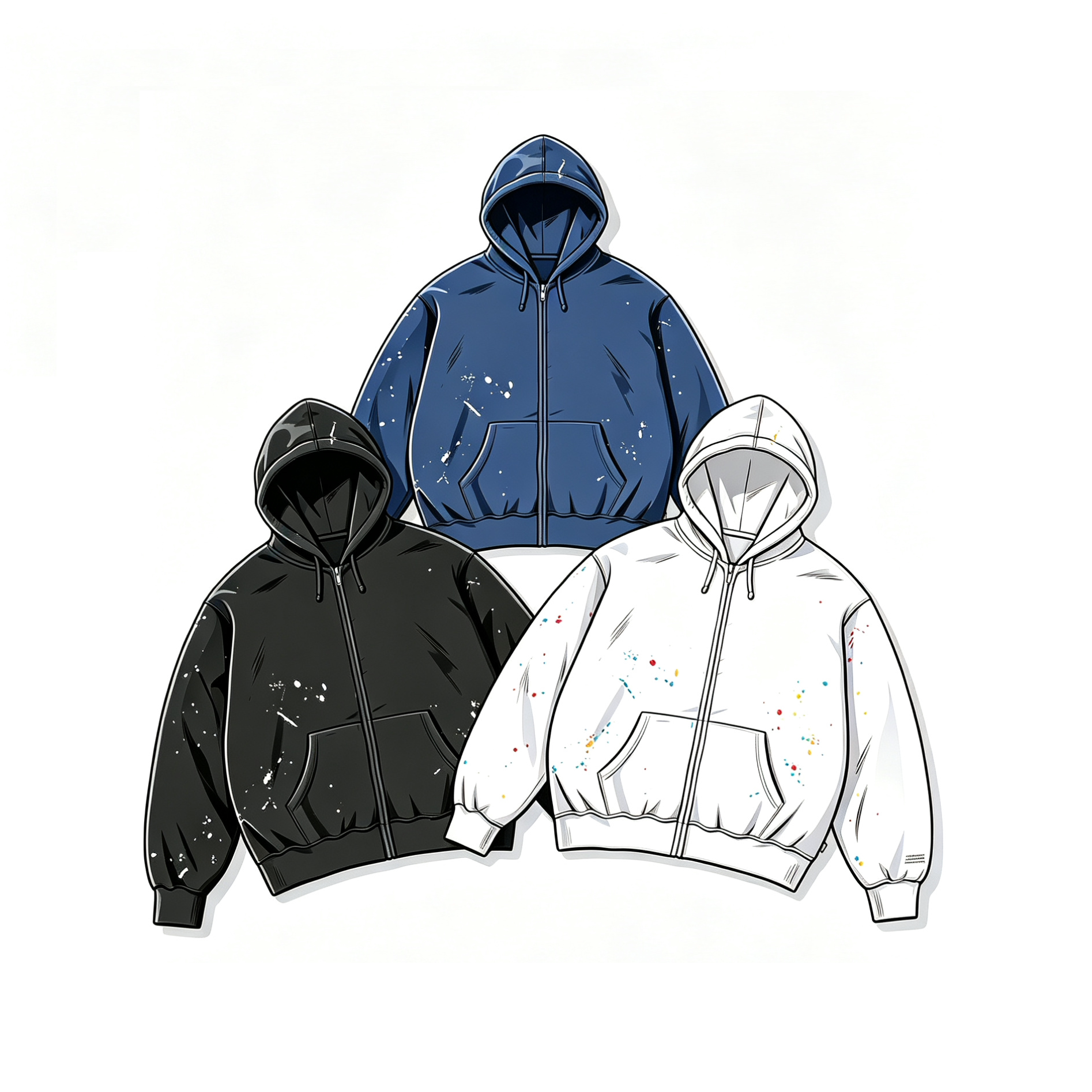 Richbro mm bogo zip hoodie