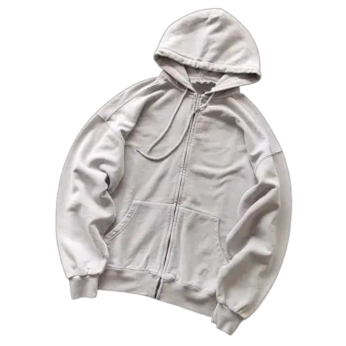 Grey Zip Up Hoodie
