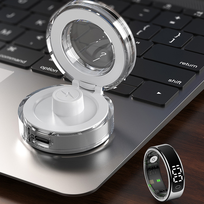 Cross-Border R13 Smart Ring with Display Screen, Gesture Control, Heart Rate Monitoring, Sleep Monitoring, Step Counting, Bluetooth Smart Ring