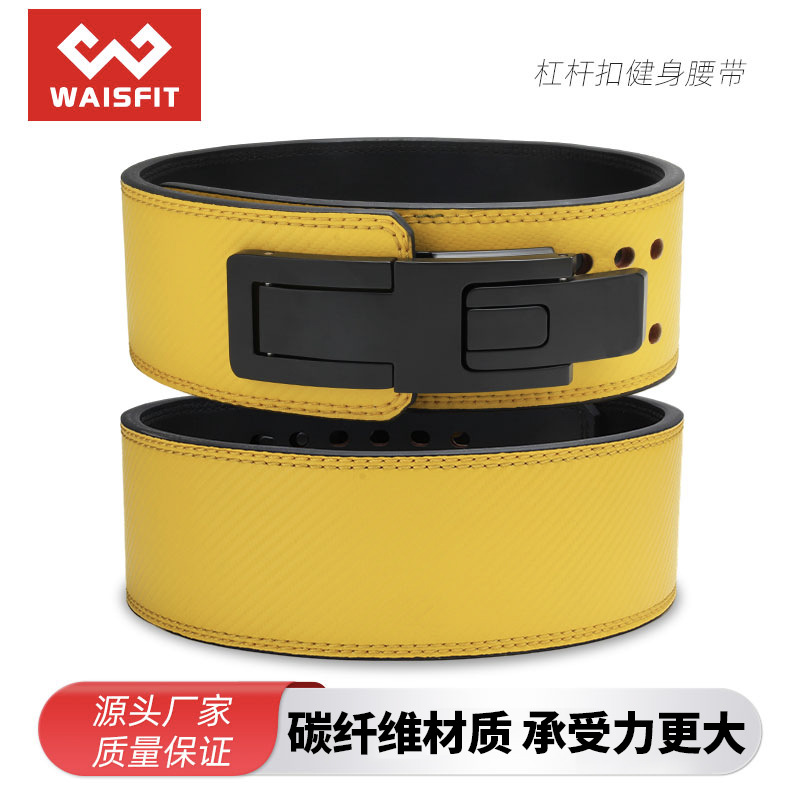 Fitness Belt, Squat and Deadlift Support Belt, Sports Pressurized Weightlifting Strength Training Protective Gear Buckle Belt