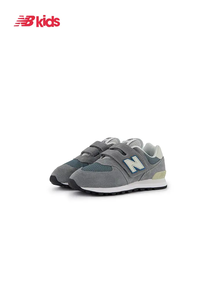 Newbalance Nb Official Children's Shoes 0-7 Years Old Summer Classic Easiest for match Gray Sports Shoes 574Na