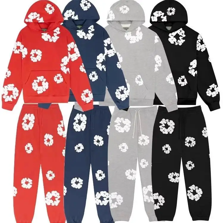 D 木棉花卫衣卫裤秋冬ins连帽衫