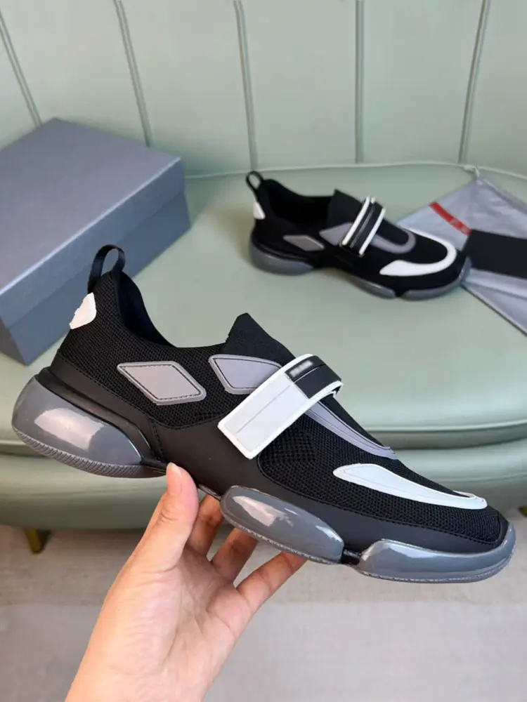 European Station Tide Brand Breathable Mesh British Men's Shoes Big Brand P Home European Goods Velcro Air Cushion Sports Casual Shoes for Men