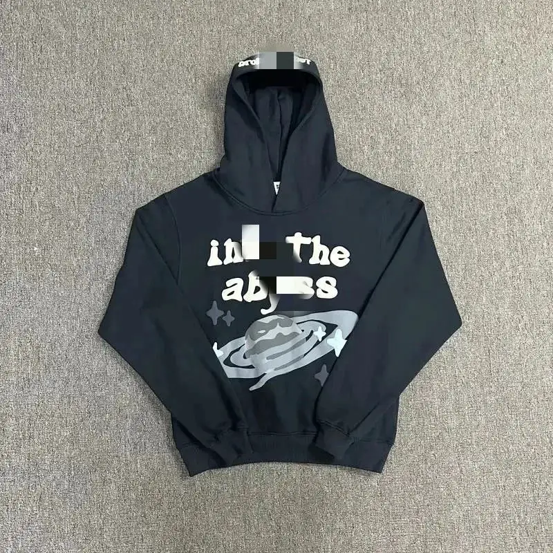 Black Graphic Print Hoodie