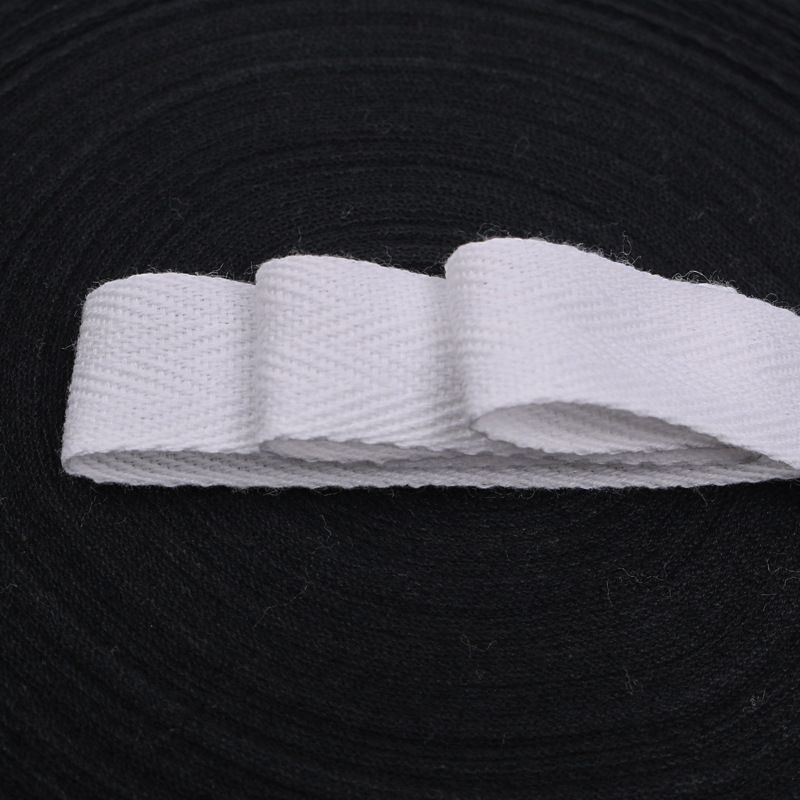 Factory direct cotton wrapping with cotton herringbone pattern webbing wholesale household clothing accessories