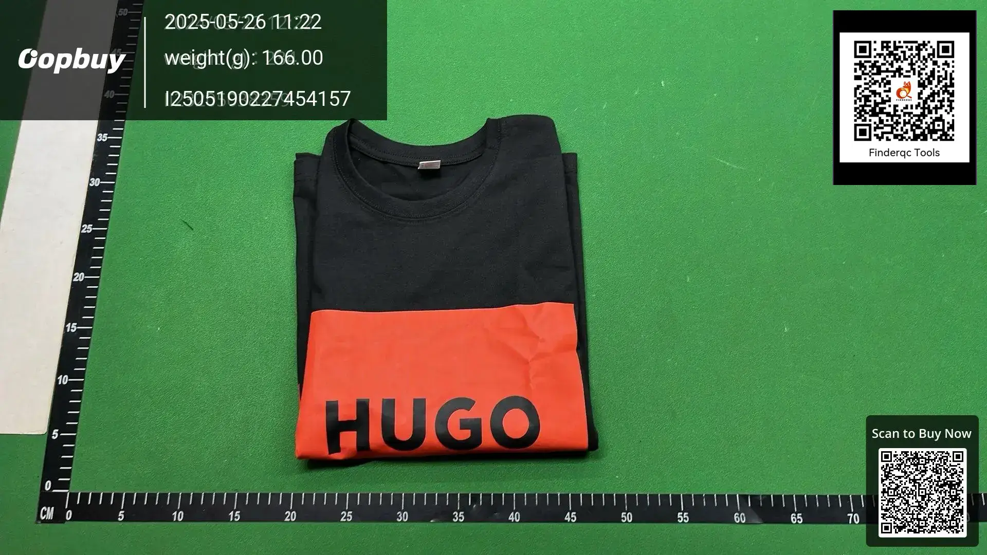 HUGO Black Orange Logo T Shirt Short Sleeve