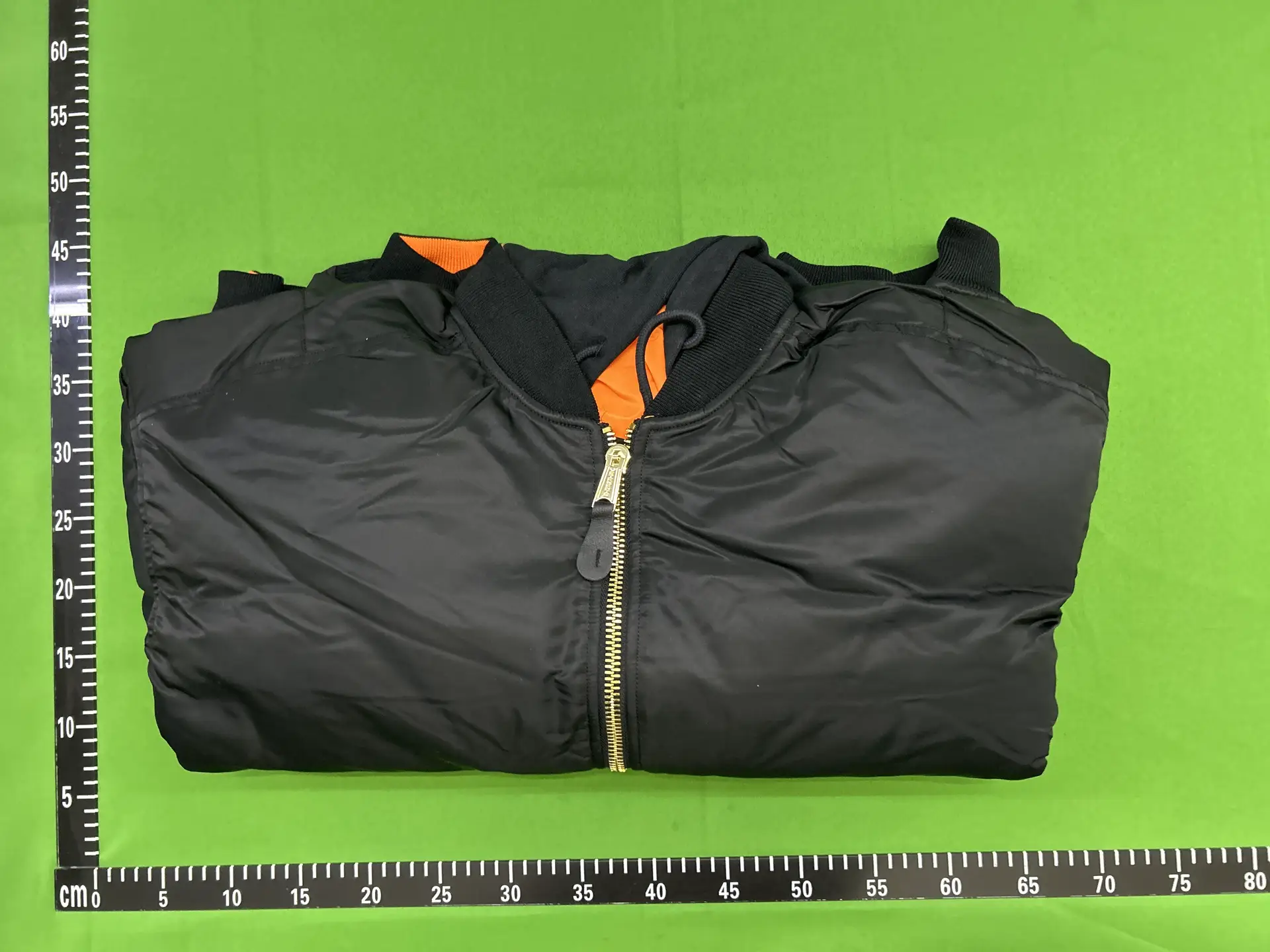 Alpha Industries MA-1 Reversible Hooded Bomber Jacket Black Orange