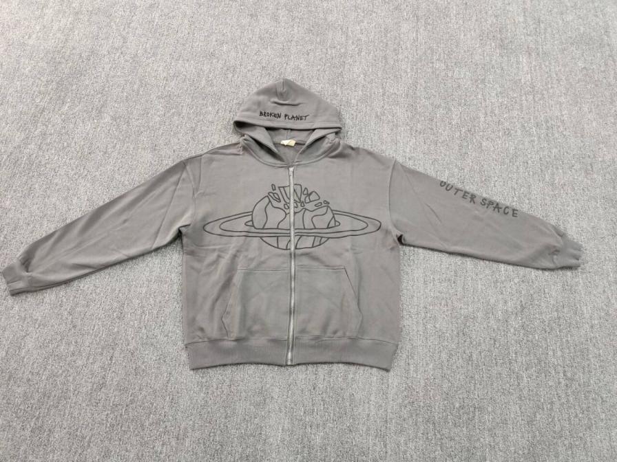 BP012 Stitching Planet Zip-Black Print QC