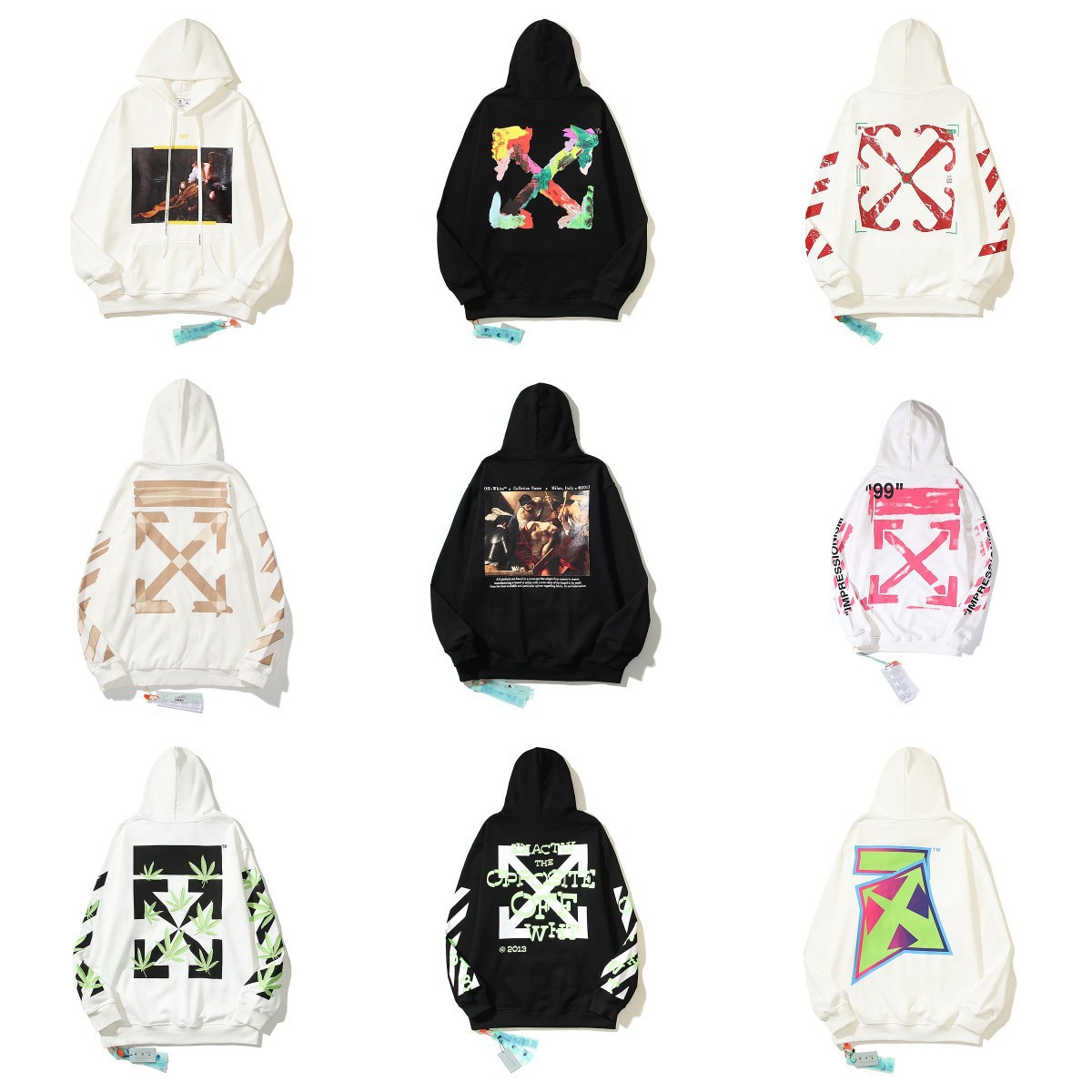 Off-White Black Arrow Print Hoodie