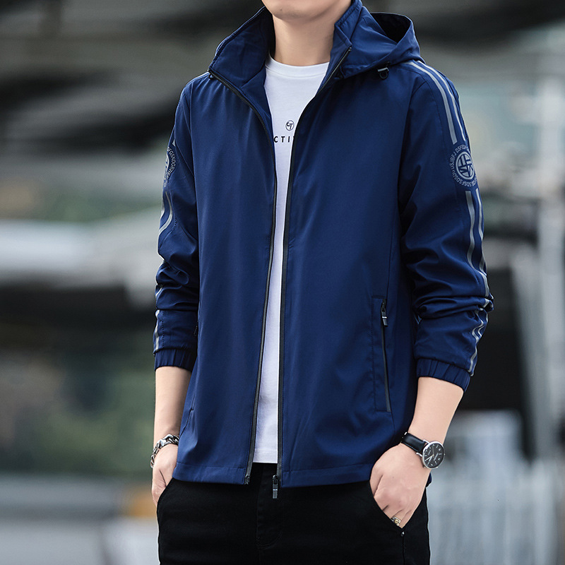 Foreign trade wholesale Japanese velvet hooded men's bomber jacket winter outdoor velvet leisure sports coat men